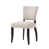 Luther Dining Chair - Light Linen/Black Legs