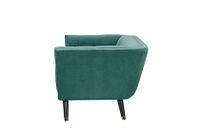 Arca Mid Century Velvet  Loveseat -Jade Green