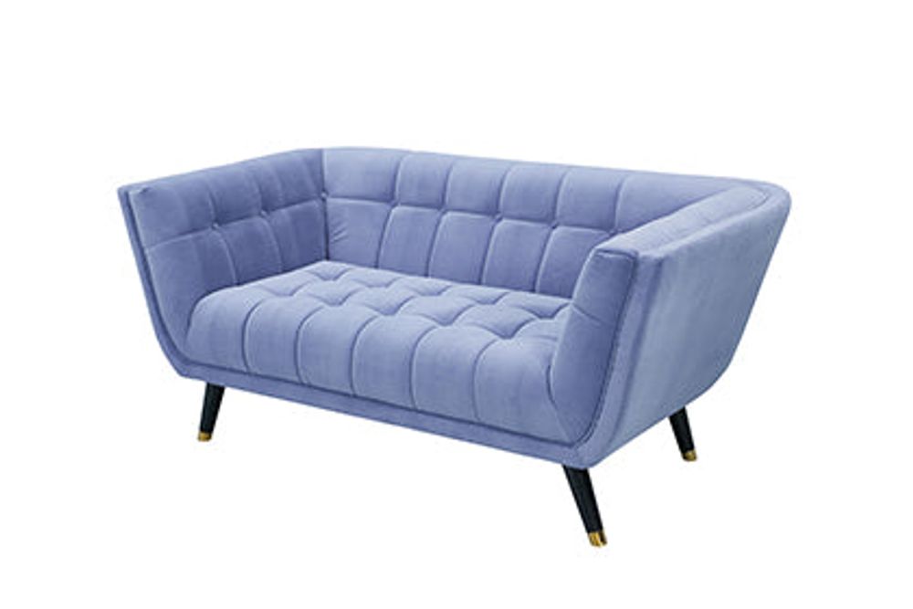 Arca Mid Century Velvet Loveseat