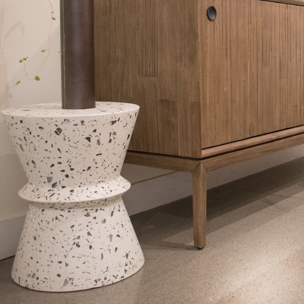 Terrazzo Hourglass Side Table