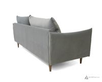 West Velvet Mid Century Sofa