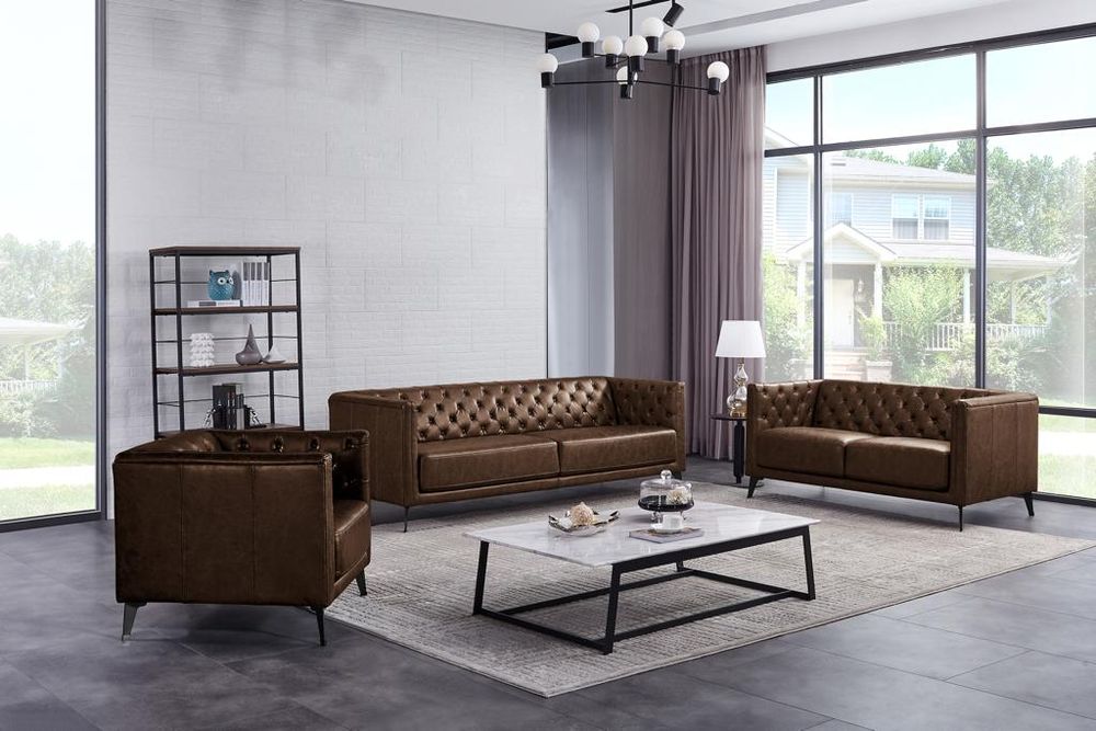 Arianna Faux Leather Loveseat