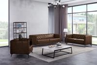 Arianna Faux Leather Loveseat