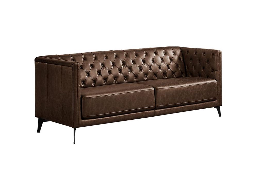 Arianna Faux Leather Loveseat