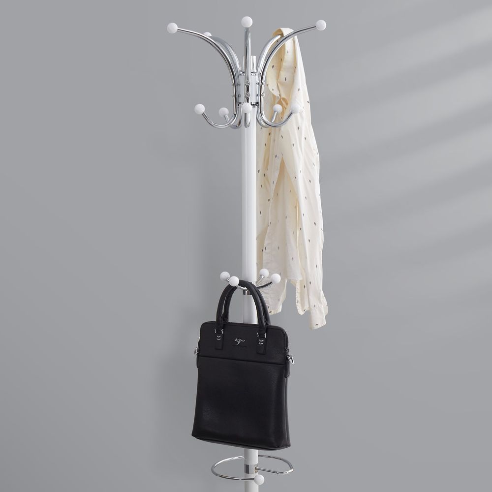 Sachs Coat Rack with Marble base-White