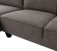 Alberto Left  Chaise Sectional With Storage Ottoman - Gray