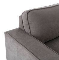 Alberto Left  Chaise Sectional With Storage Ottoman - Gray