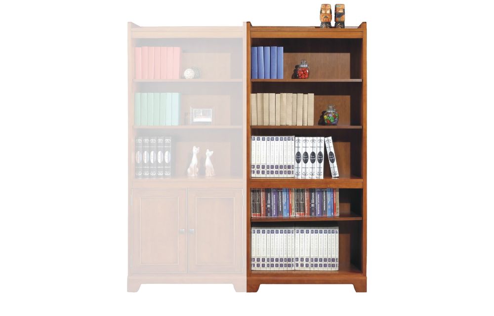 Topaz 72" Open Bookcase Cinnamon - B1-T3272B