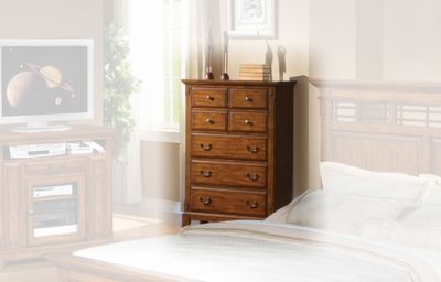 Zahara 5-Drawer Chest Media Oak - BR-ZH1007