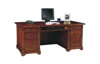 Country Cherry 72" Flattop Desk Cherry - D2-K172F