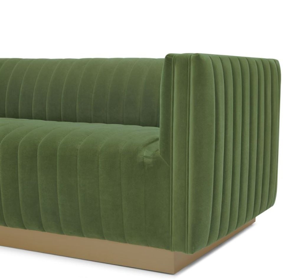 Elba Mid Century Loveseat Velvet