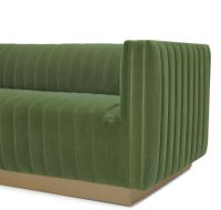 Elba Mid Century Loveseat Velvet