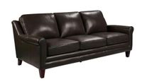 Grandover Genuine Leather Sofa-Grey