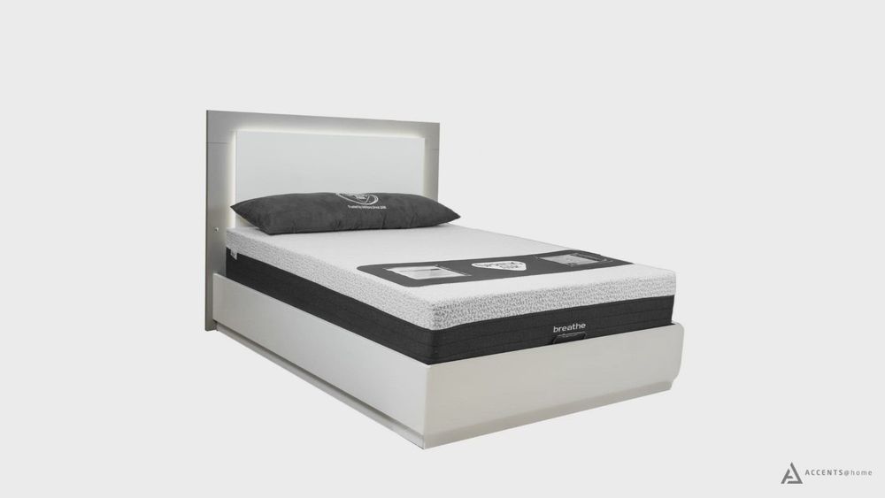 Patricia King Bed With Lift Up Storage - Two Tone