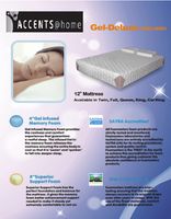 12" Gel- Deluxe Memory Foam Mattress