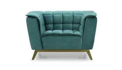 Allister Velvet Chair-Green