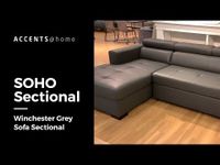 Soho Storage Sleeper Sectional - Tanner Black