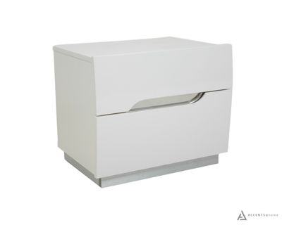 Zoe Glossy White Night stand