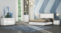 Patricia Queen Bed With Lift Up Storage - Two Tone