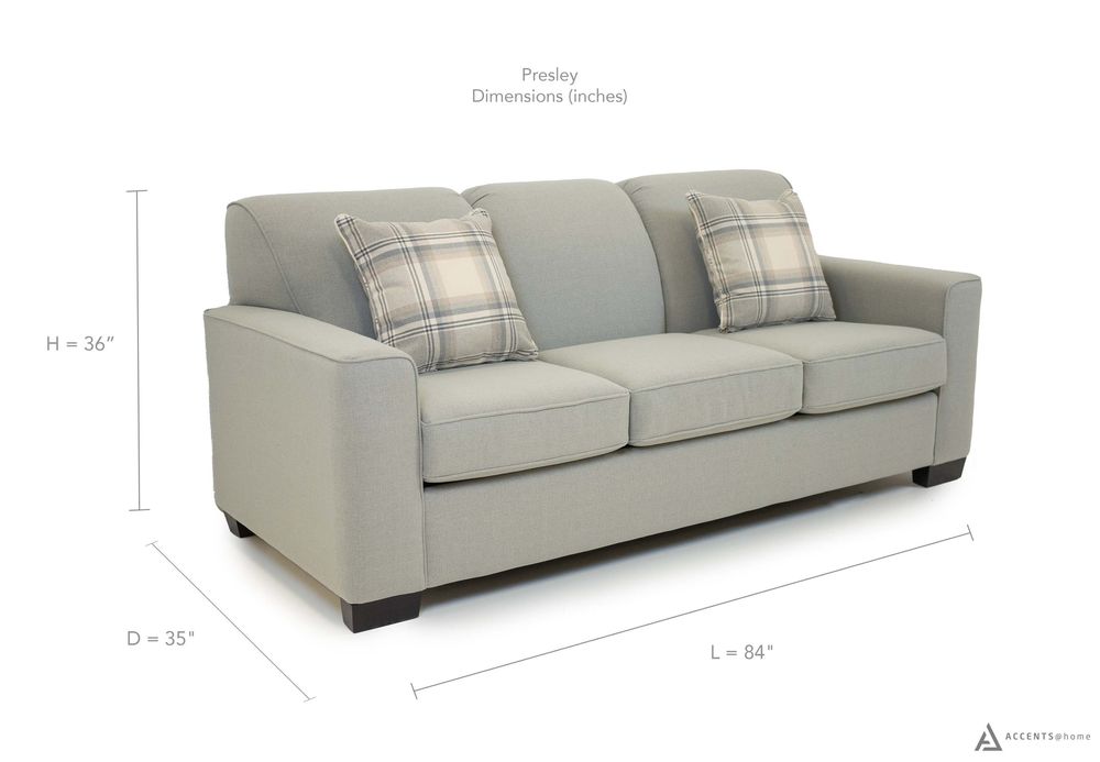 Presley Sofa Bed - Victoria Grey - Made In Canada