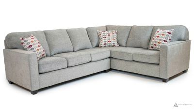 Rino Sectional - Rico Grey - Made In Canada