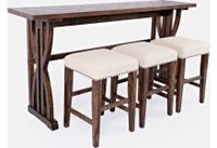 Fairview Oak Sofa Counter Dining 4PC