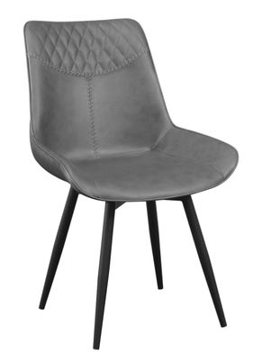 Swivel Dining Chair-Grey (Set Of 2)