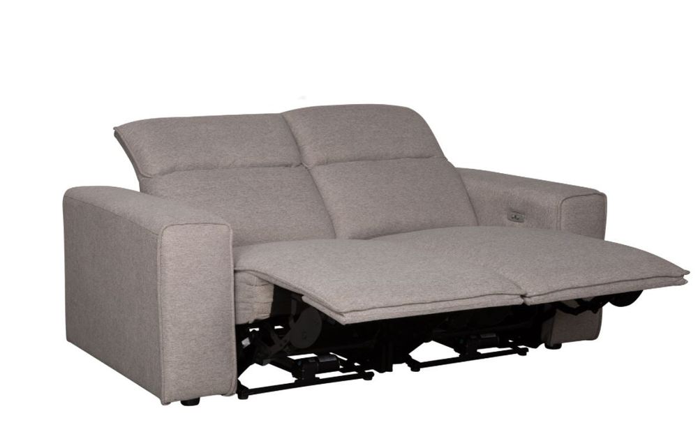 Regis Power Reclining Loveseat - Light Brown