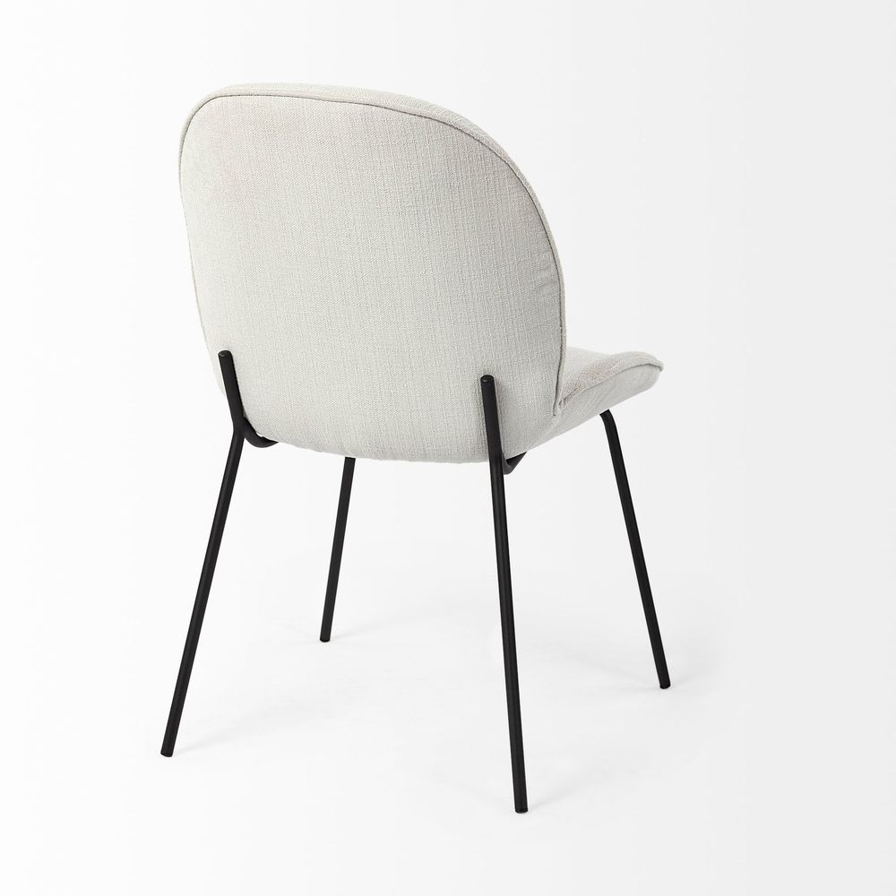 Inala Dining Chair Series featuring Upholstered Seat and Metal Base