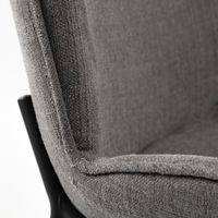 Inala Dining Chair Series featuring Upholstered Seat and Metal Base