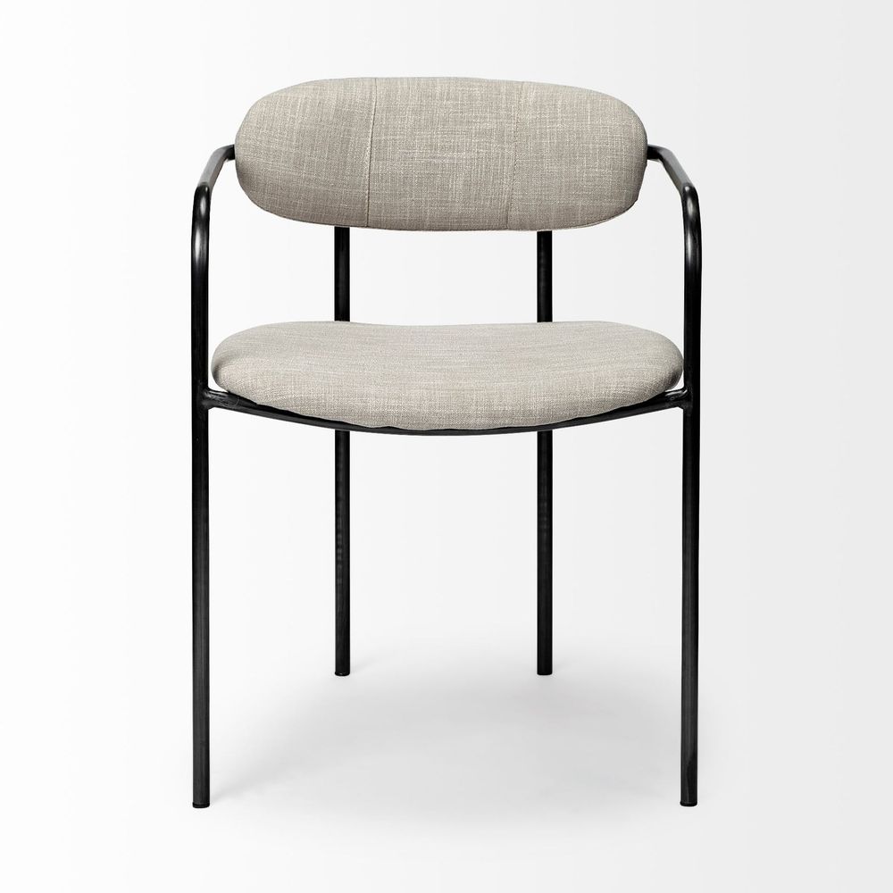 Parker Dining Chair Series featuring Upholstered Seat/Back with Metal Frame