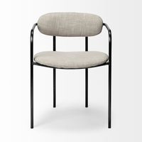 Parker Dining Chair Series featuring Upholstered Seat/Back with Metal Frame