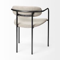 Parker Dining Chair Series featuring Upholstered Seat/Back with Metal Frame