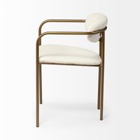 Parker Dining Chair Series featuring Upholstered Seat/Back with Metal Frame