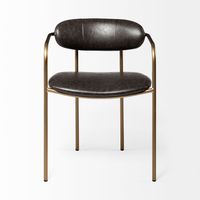 Parker Dining Chair Series featuring Upholstered Seat/Back with Metal Frame