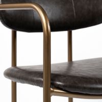 Parker Dining Chair Series featuring Upholstered Seat/Back with Metal Frame