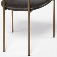 Parker Dining Chair Series featuring Upholstered Seat/Back with Metal Frame