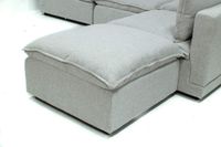 Marliss 5 pcs set with Ottoman - Vinci Ice