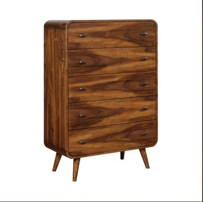 Robyn 5-drawer Chest Dark Walnut