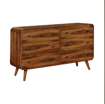 Robyn 6-Drawer Dresser Dark Walnut