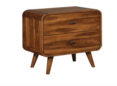 Robyn 2-Drawer Nightstand Dark Walnut