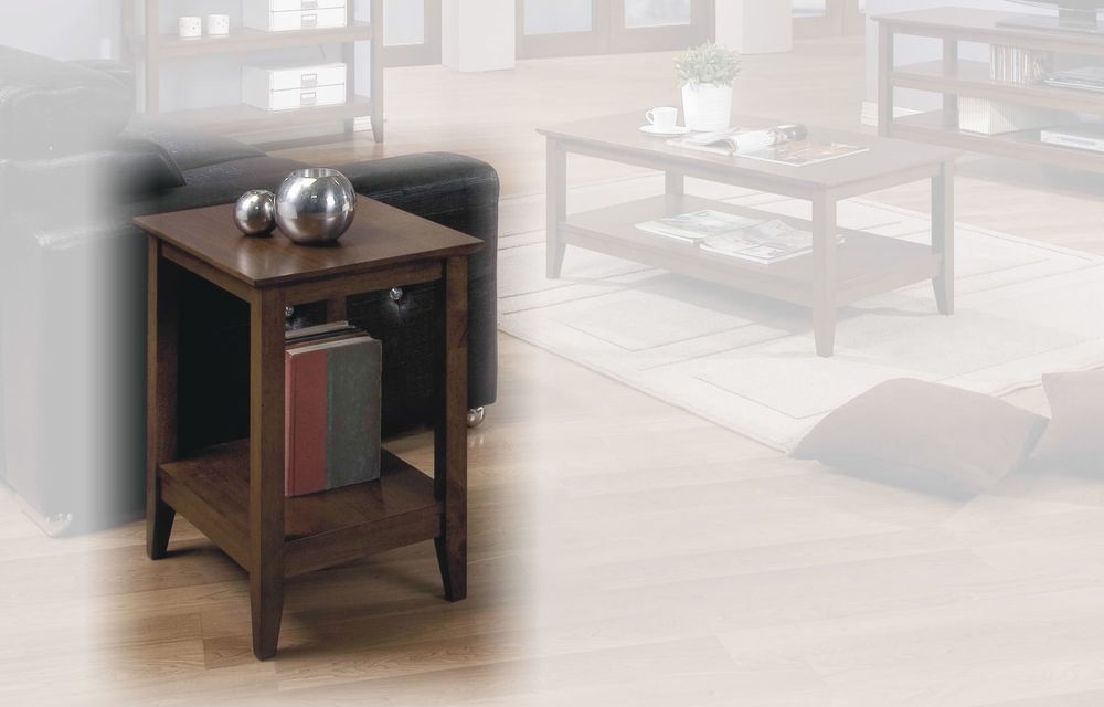 Quadra End Table Walnut - T2-Q100E