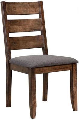 Alston Ladder Back Dining Side Chairs Knotty Nutmeg And Grey