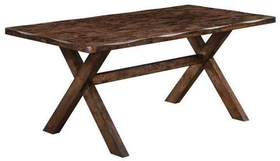 Alston X-Shaped Dining Table Knotty Nutmeg