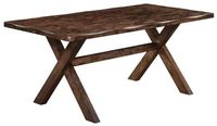 Alston X-Shaped Dining Table Knotty Nutmeg