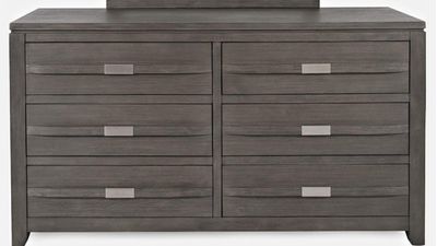 Altamonte 6-Drawer Dresser - Brushed Grey