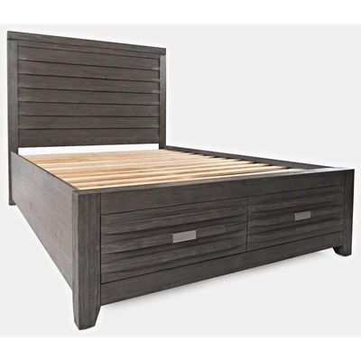 Altamonte King Panel Bed - Brushed Grey