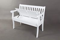 Artisan's Craft Storage Bench - White