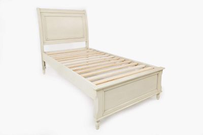 Avignon Twin Panel Bed - white 1617-63