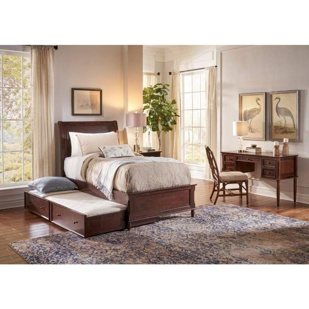 Avignon Twin Panel Bed with Trundle Bed